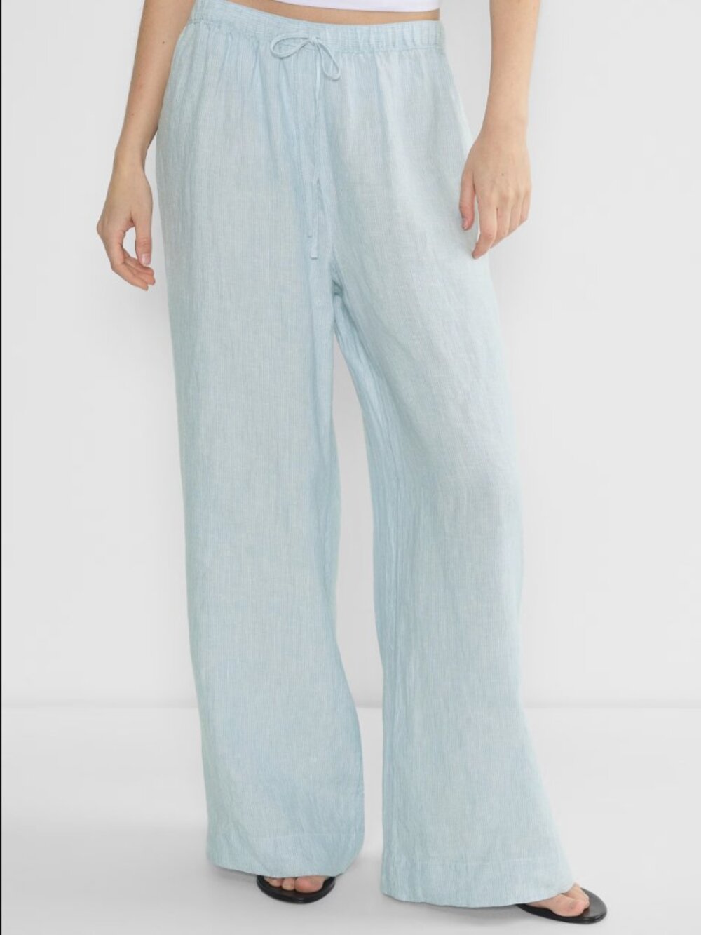 Aritzia 100% Linen Wide Leg Pant